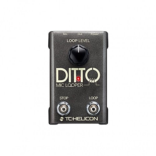 TC Helicon DITTO MIC LOOPER Einfach zu bedienendes Looper-Pedal mit zwei Tasten für Gesang und akustische Instrumente