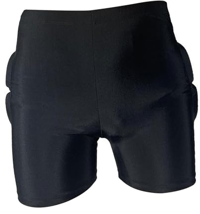 DimyFew Kinder Schützende Gepolsterte Shorts Gepolsterte Kurze Hosen Stoßdämpferung Hüftschutz für Inline Ski Ski Jugend Eishockey, M
