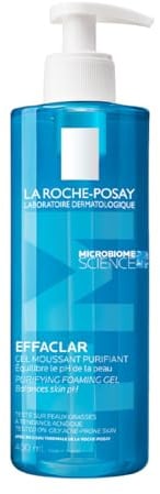 La Roche Posay Effaclar Schäumendes Reinigungsgel für zu Akne neigende, fettige Haut, Reinigt und beruhigt, Mit Phylobioma und Zink, 400 ml