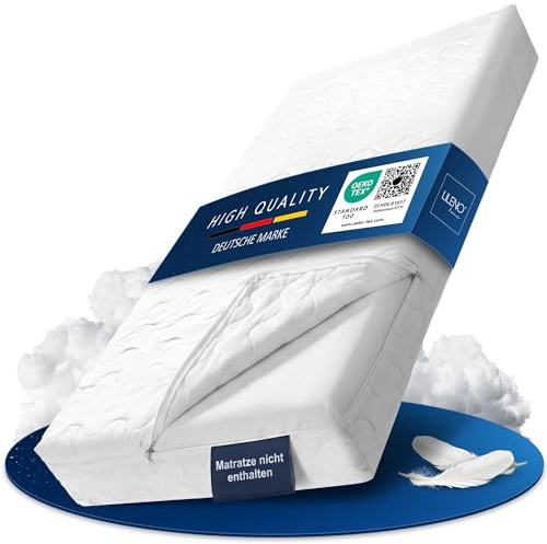 LILENO HOME Matratzenbezug 90x200 cm Reißverschluss - waschbarer Matratzenschoner aus Microfaser ideal für Allergiker - weicher Schonbezug für Matratzen (rundum) Höhe 20-22 cm