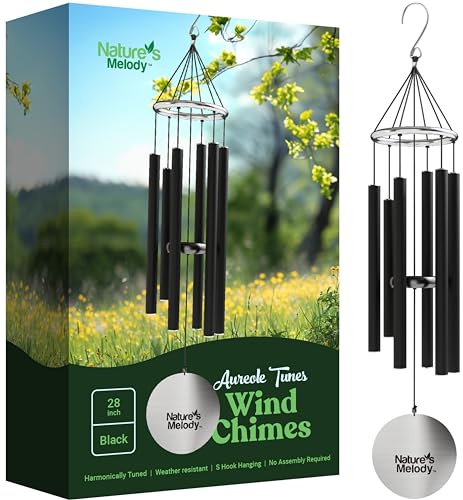 NATURE'S MELODY - Aureole Tunes Klangspiel, 80 cm, schwarz, 28-inch
