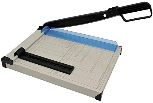 Snyderline Hebelschneider A4 kompakt, Papierschneider aus Metall, Schneidemaschine Papier, Foto - Pappe bis 200gr/m² und Papier, bis zu 8 Blatt in 80gr/m²