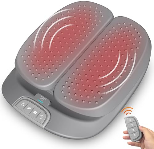 Snailax Shiatsu Fußmassagegerät mit Wärme und Vibration | Elektrisches Massagegerät für Füße inkl. praktischer Fernbedienung, Geschenke