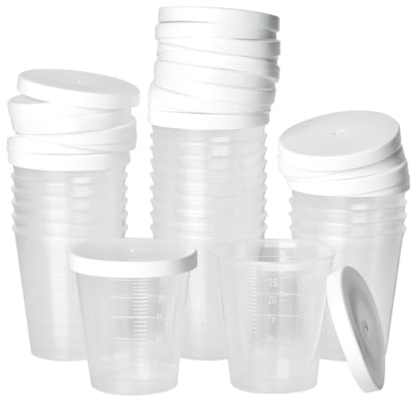 VBS 24 Minibecher mit Deckel, 30 ml