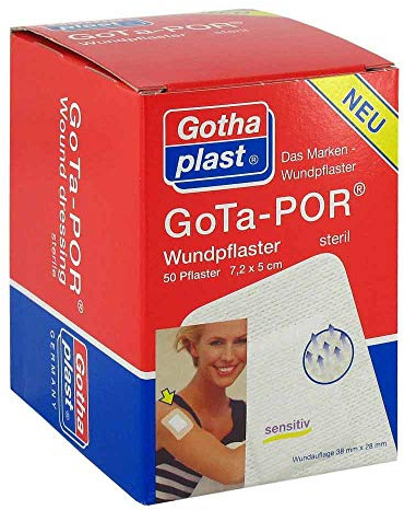 Gota-por Wundpflaster 5x7,2 cm steril 50 stk