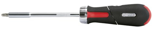 KS Tools 159.2051 1/4 Revolver-Ratschen-Bit-Schraubendreher, 7-tlg. | Tournevis à poignée revolver GEARplus® à cliquet, 1/4'', chrome vanadium, vissage précis