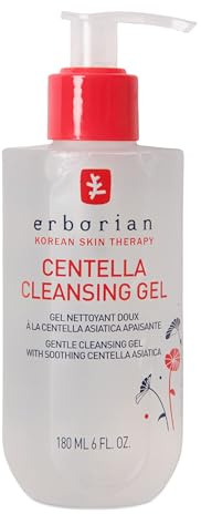 Erborian - Centella Cleansing Gel - Sanftes Gesichtsreinigungsgel mit Centella Asiatica - Alle Hauttypen - Koreanische Kosmetikpflege - 180ml