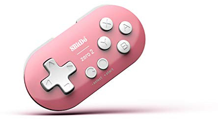 8BitDo Zero 2 Bluetooth Gamepad Pink für Nintendo Switch, Mac, PC, Android