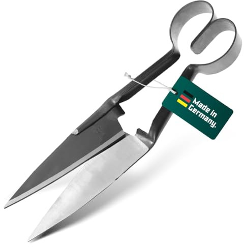 BERGER Schafschere 2722 | 15,5 cm geschmiedete Klingen mit Herzfeder | Profi Gartenschere für Schafschur & Formschnitt | Gartenwerkzeug | Buchsbaumschere für Links- und Rechtshänder | Made in Germany
