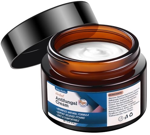 Antimykotische Fußpilz Creme mit Kräuterextrakten – Effektive Pflege bei Hautpilz, Leistenpilz – Hautcreme gegen für Füße & Körper, 30g