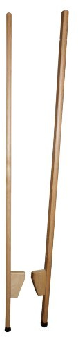 Holz-Wenzel 651 - Stelzen aus Holz mit höhenverstellbaren Standflächen und Gummipfropfen, ca. 1,5 m lang und bis 60 kg belastbar