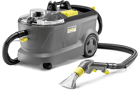 Kärcher Waschsauger Puzzi 10/1, für Polster und textile Oberflächen, Frischwassertank: 10 l, Sprühmenge; 1 l/min, Flächenleistung: 20-25 m2/h, Gewicht: 10,5 kg, Polsterdüse, Bodendüse