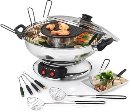 Fondue-Set 1950w 6 Gabeln - KCPFONDASIA