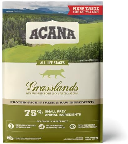 Acana Katzenfutter Grasslands (getreidefrei) - 4,5 kg