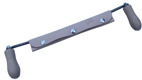 Wisemen Trading Stubai Zugmesser - Griffe aus Naturholz - mit Lederscheide - Made in Austria