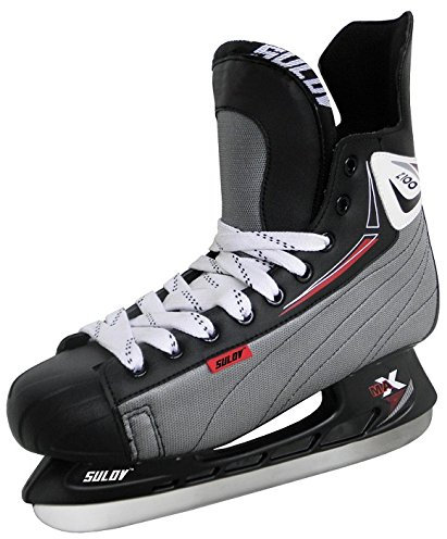 SULOV Herren Eishockey Schlittschuhe, Schwarz, 38, Z100-13.1