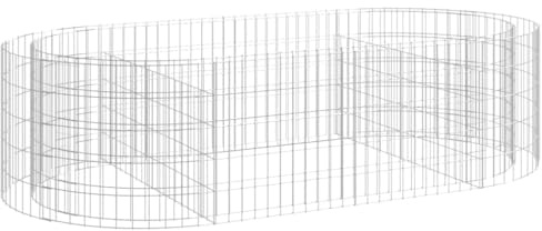 vidaXL Gabionen Hochbeet Steinkorb Pflanzkorb Gabionenkorb Pflanzkasten Pflanzkübel Pflanzbeet Garten Verzinktes Eisen 200x100x50 cm