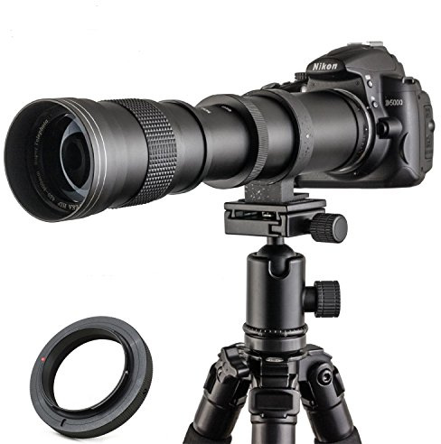 JINTU 420-800mm f/8.3 Teleobjektiv, EF Objektiv Manuelles Zoom Objektiv für Canon SLR 90D 80D 4000D 2000D 1500D 1300D 1200D 850D 800D 750D 600D 500D 250D 60D 70D 50D 5D 1D 7D