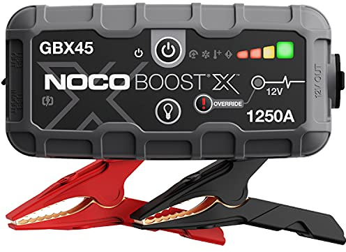 NOCO Boost X GBX45: 1250A UltraSafe Starthilfe Powerbank – 12V Lithium-Starthilfegerät & Starterkabel – Tragbarer Booster für Benziner bis 6,5L & Diesel bis 4,0L