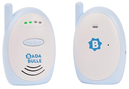 Badabulle Audio-Babyphone 300m Reichweite - akustischer und visueller Alarm - Batterie- oder Netzbetrieb