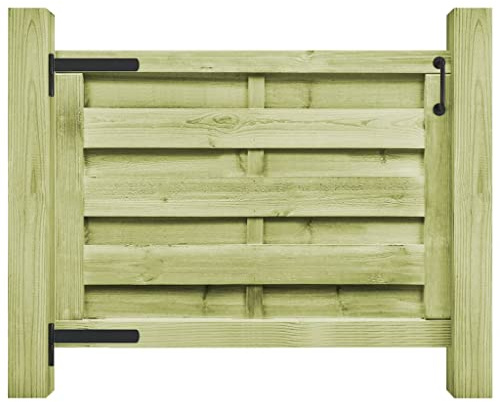 vidaXL Kiefer Imprägniert Gartentor 100x75cm Zauntor Lattenzaun Holztor Pforte