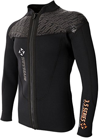 Colcolo Neoprenjacke Top für Herren High Performance 3mm Neopren UV Schutz Langarmjacke Größen Auswählen, L