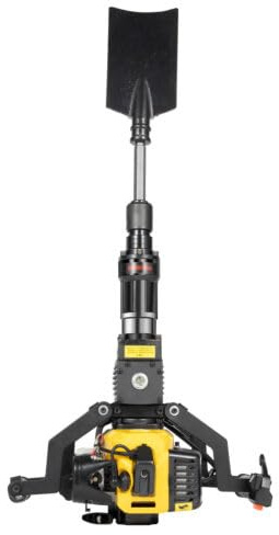 Grabenfräse 52CC 2-Takt Benzin 1250W Baum Bagger mit 290mm Bohrer Handheld Erdlochbohrer Set für Garten, Baumverpflanzung und Pflanzloch-Bohrarbeiten