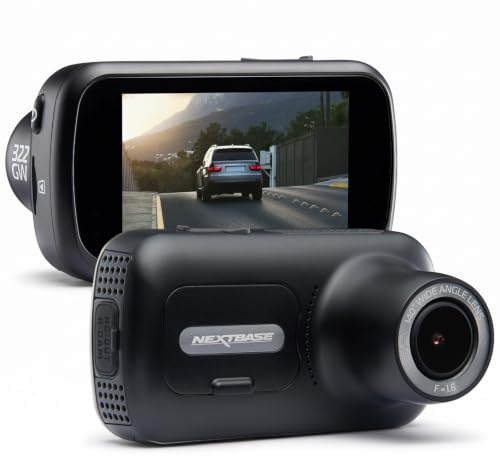 Nextbase 322GW Front-Dashcam, 1080p Full HD mit WLAN und GPS | 140°-Weitwinkel, Bluetooth, 2,5-Zoll-IPS-Touchscreen, Notfall-SOS und intelligenter Parkmodus
