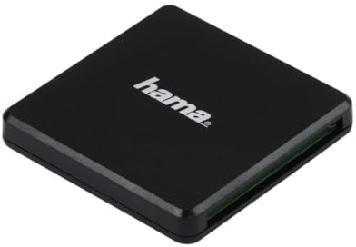 Hama Kartenleser USB 3.0, für SD, SDHC, SDXC, microSD, microSDHC, microSDXC | Kartenlesegerät schwarz, CF Speicherkarte, Card Reader mit USB Kabel für Windows PC, Mac, Notebook, Laptop, TV