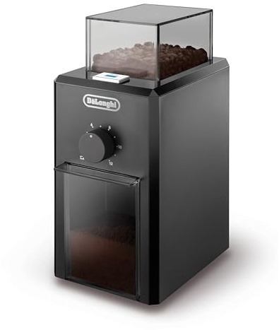 De'Longhi KG79 KG 79 Professionelle Kaffeemühle für bis zu 12 Tassen, Kunststoffgehäuse, schwarz