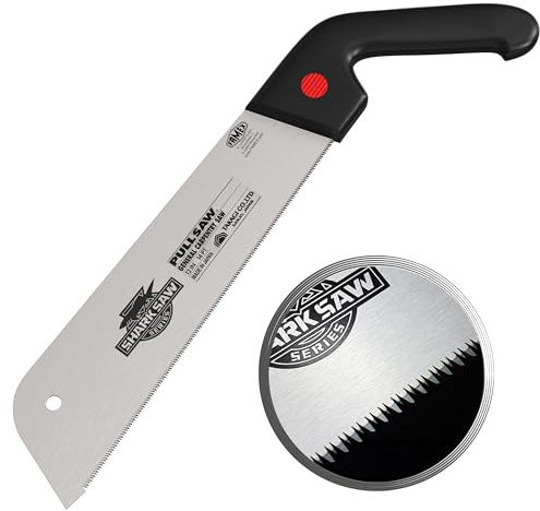 Famex 5505 Profi Japansäge 300mm aus Karbonstahl 14TPI - Made in Japan - Dicke nur 0,6mm, Japanische Zugsäge Kataba mit flexiblem Sägeblatt, Feinsäge, Handsäge für gewerblichen Einsatz