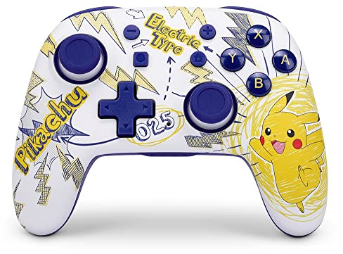 PowerA Nano Verbesserter kabelloser Controller für Nintendo Switch – Pokemon: Pikachu School Days