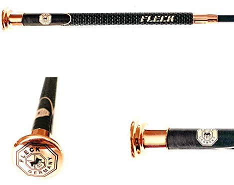 Fleck - Dressurgerte Gerte Reitgerte Carbon Ultraleicht (110 cm, Rose Gold)