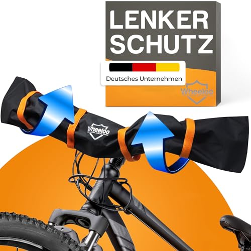 WHEELOO Lenkerschutzhülle Ebike Transportschutz I wasserabweisend & robust I Fahrrad Abdeckung für Heckträger I Regenschutz Hülle für Fahrradträger I Lenkerschutz Schutzhülle