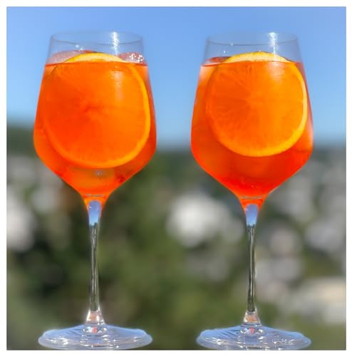 Topkapi Aperol Spritz Glas Morgenröthe XL– Aperol Gläser, Cocktail Glas, Profi-Glas für Aperol Spritz, Lillet, Hugo, Amalfi, Cocktails, 6 Stück