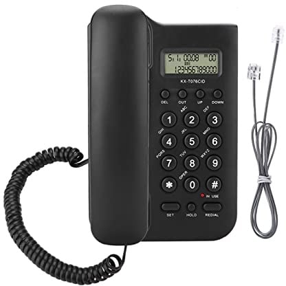 Garsent Schnurgebundes Telefon, Analoge Schnurtelefone mit Anrufe Display Festnetztelefon mit schnurgebundenem Telefon für Büro Zuhause