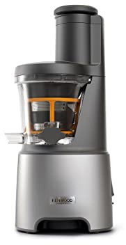 Kenwood PureJuice Pro - Slow Juicer 230W XXL-Einfüllöffnung Silber | Elektrischer Entsafter, Langsames Entsaften, Anti-Tropf-System, Spülfunktion, 1l Tresterbehälter, 600ml Saftkrug, JMP85.00S