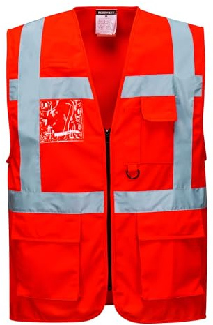 Portwest BERLIN EXEKUTIV WESTE, Größe: L, Farbe: Rot, S476RERL