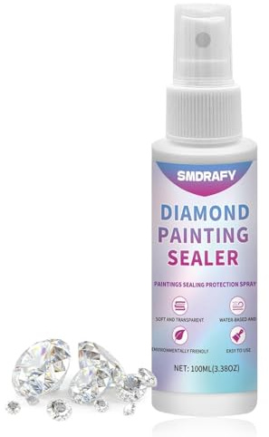 100ml Diamond Painting Versiegelung, Diamantmalerei-Sprühversiegelung | Versiegelung Diamond Painting, Fester Dekorativer Bohrer, Transparent nach dem Trocknen, Hält die Oberfläche Glatt und Schön