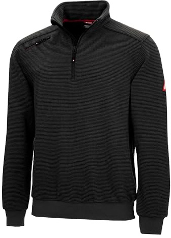 Nitras Herrenpullover Motion TEX Plus für die Arbeit mit Gummibund & hohen Stehkragen