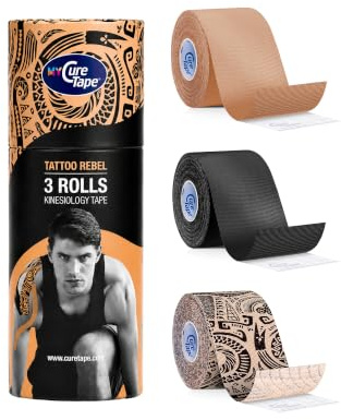MyCureTape Kinesiologie Tape 3er Pack, Physio Tape Mix Pack 5 cm x 2.5 m