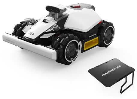 MAMMOTION LUBA Mini 2 AWD 1000 Mähroboter ohne Begrenzungskabel, Empf.1000㎡ Tri-Kamera-AI-Vision & NetRTK-Positionierung, Auto-Mapping, DropMow-Modus, 80% Steigung, Schnitthöhe 20-65mm, 10 Multi-Zonen