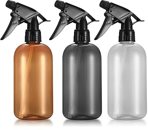 MMDBD 3 Stk 500 ml Sprühflaschen, Leer Wassersprühflaschen, Pflanzensprühflasche, Friseursprühflaschen, Kunststoff Zerstäuber Sprüher Flaschen für Hausreinigung, Garten, Pflanzen, Blumen, Haare