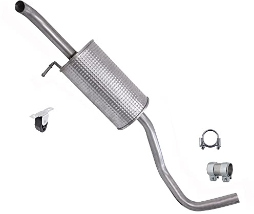 ATEC Germany Auspuff Schalldämpfer Set 1x Endschalldämpfer, mit | Kompatibel mit: SEAT IBIZA III, IBIZA IV, IBIZA IV SC, IBIZA IV ST, SKODA FABIA I, FABIA I Stufenheck, FABIA II, VW POLO