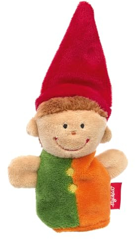 Sigikid Fingerpuppe Kasperl Handpuppe Plüschpuppe Rollenspiel Geschenk | Plüschfigur Fingerpuppe Mini Kasperle-Theater - fröhlich, bunt, kindgerecht spielen und lernen