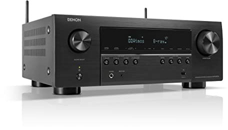 Denon AVR-S970H 7.2-Kanal AV-Receiver, HiFi Verstärker mit Dolby Atmos, DTS:X, 6 HDMI Eingängen und 2 Ausgängen, 8K HDMI, Bluetooth, WLAN, AirPlay 2, HEOS Mulitroom, Alexa kompatibel