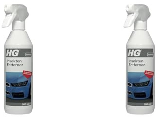 HG Insekten Entferner, Entfernt Insekten- und Schmutzablagerungen von Windschutzscheibe, Motorhaube, Stoßstange, Fenster, Helme usw. - 500 ml Spray (Packung mit 2)