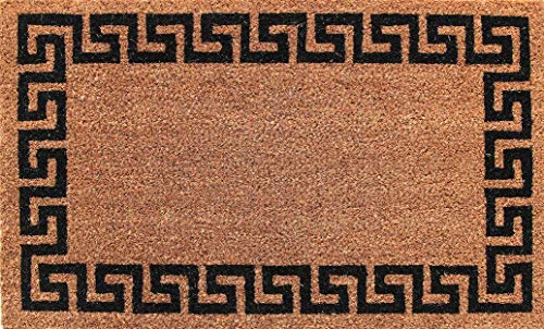 Coco&Coir® Premium kokos Fußmatte | Kokosnussmatte mit rutschfestem PVC | Fußwischer für den Eingangsbereich | für den Außen- und Innenbereich | 45 x 75 cm
