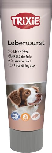 TRIXIE Hundeleckerli PREMIO Hunde-Leberwurst 110g - Premium Leckerlis für Hunde glutenfrei - ohne Getreide & Zucker, schmackhafte Belohnung für Training & Zuhause - 3176