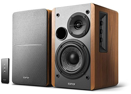 Edifier R1280T Aktive Regallautsprecher Paar - 2.0 aktiv Lautsprechersystem für PC -Studio Monitore Lautsprecher - 42 Watt RMS - Braun